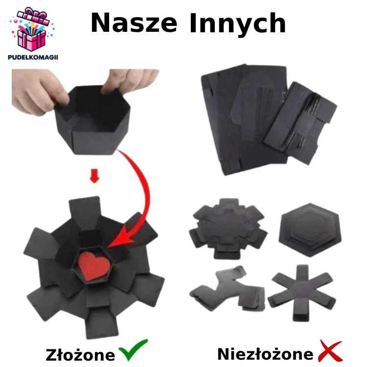 Różowe Magiczne Pudełko + Darmowa Torba